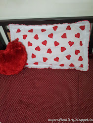 pillow fabric painted simple flower