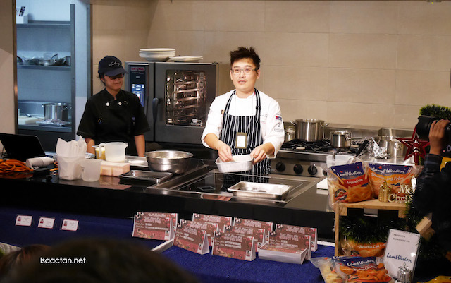 Chef Kenneth Lam in action during the demonstration