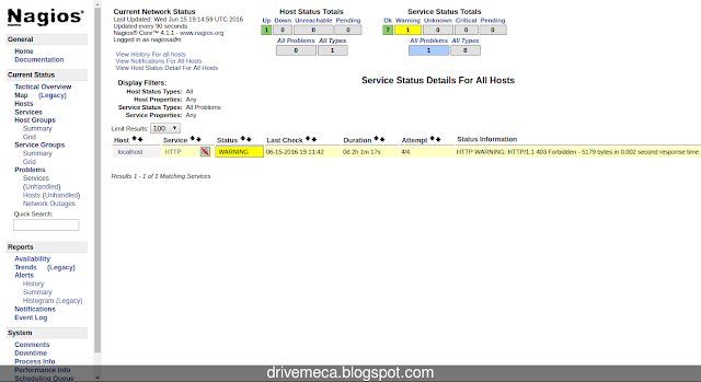 DriveMeca instalando Nagios en un servidor Linux Centos 6.x / 7.x paso a paso DriveMeca instalando Nagios en un servidor Linux Centos 6.x / 7.x paso a paso