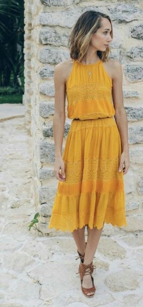 Fαshiση Gαlαxy 98 ☯: Sleeve less yellow long midi dress
