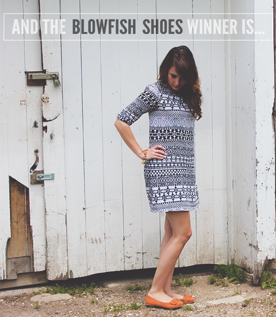 Guess Who Won the Blowfish Shoes Giveaway?