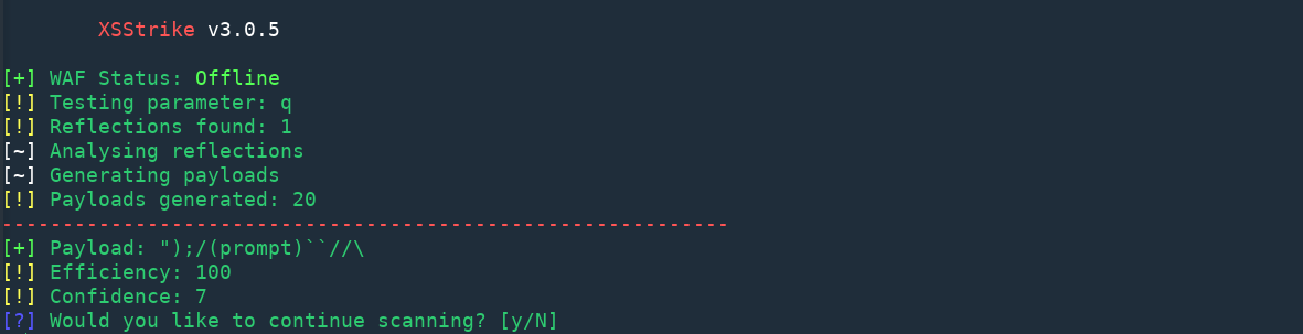 XSStrike Usage Example (v3.x)