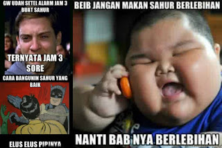 Foto lucu dan Gambar lucu DP BBM dan Meme Terbaru Jomblo Buka puasa comic versi ramadhan