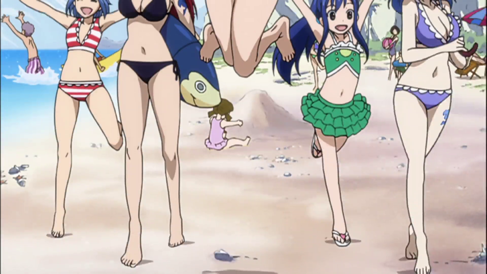 Buitenboordmotor kop Vaag Anime Feet: Fairy Tail Beach Time (Episode 153)
