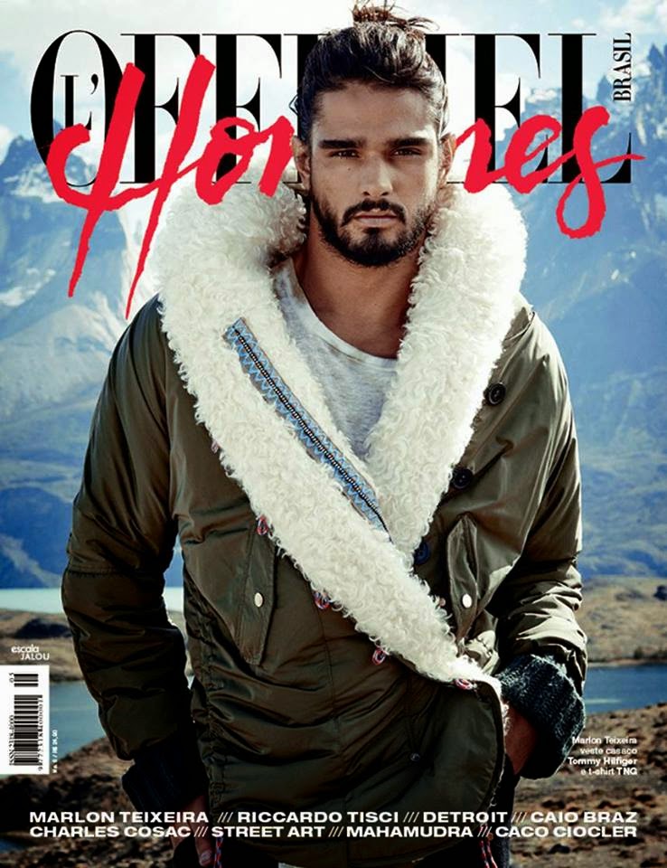 Marlon Teixeira en portada de L'Officiel Hommes Brasil #5
