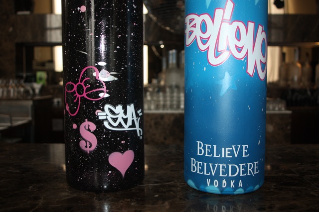 Art Graffiti: Belvedere 6 ltr Vodka bottles