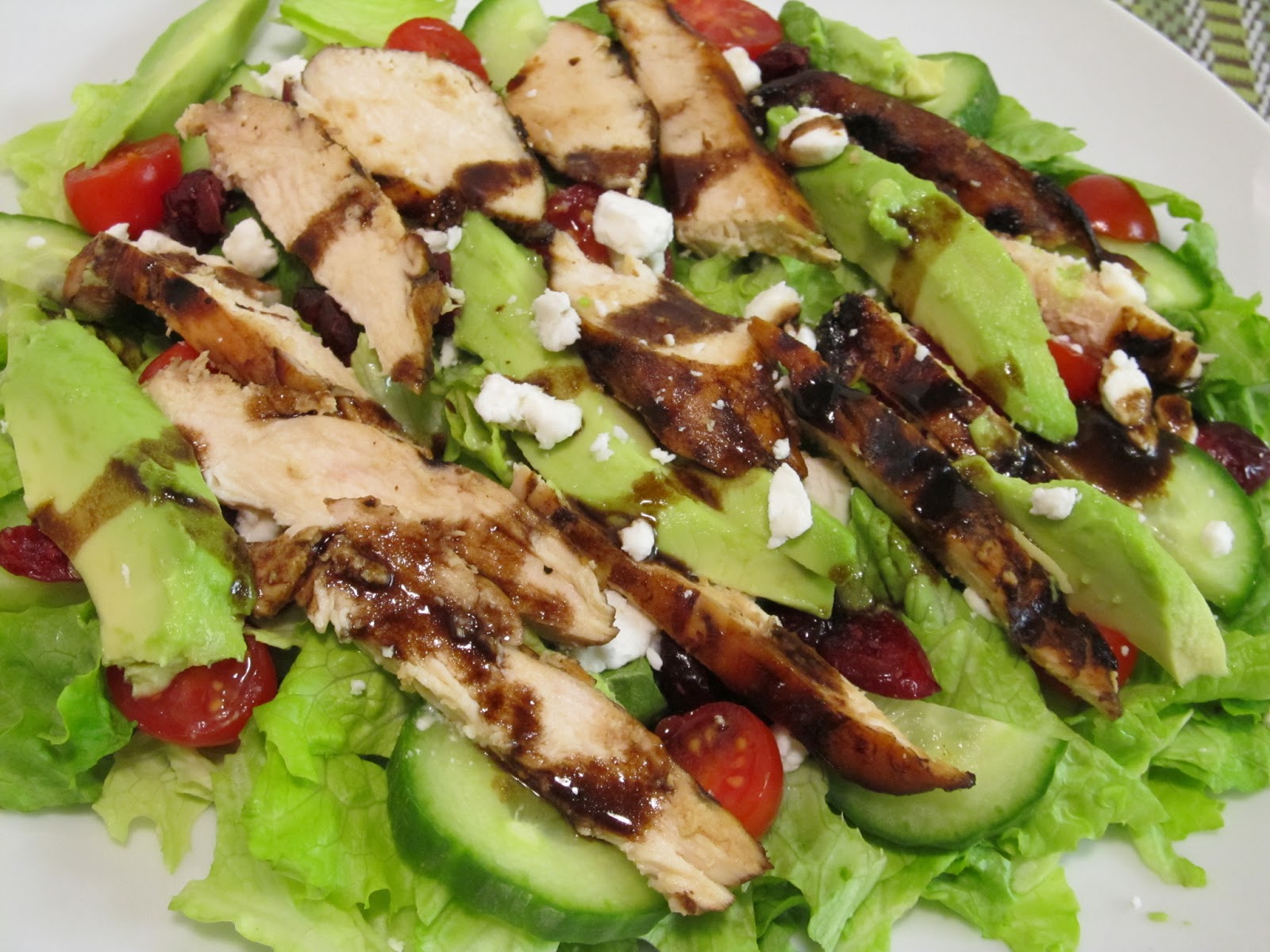 Jenn's Food Journey Pomegranate Grilled Chicken Salad with Goat Cheese