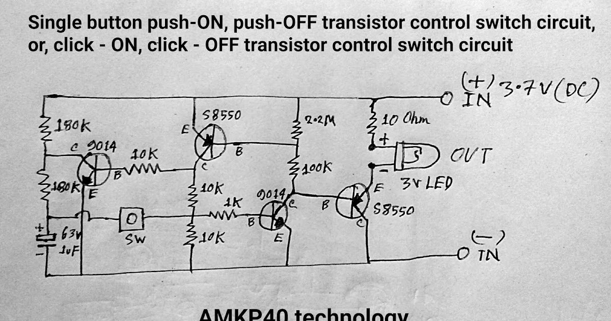 Push ON, Push OFF single button smart switch.