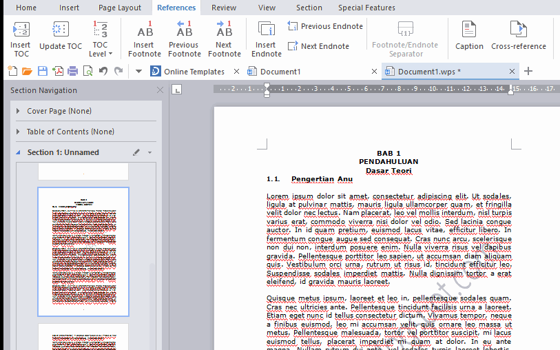 Endnote Wps