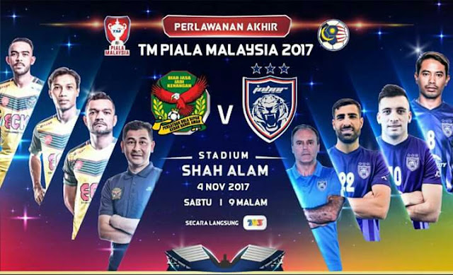 Siaran Langsung Kedah vs JDT 4 November 2017 Final Piala Malaysia