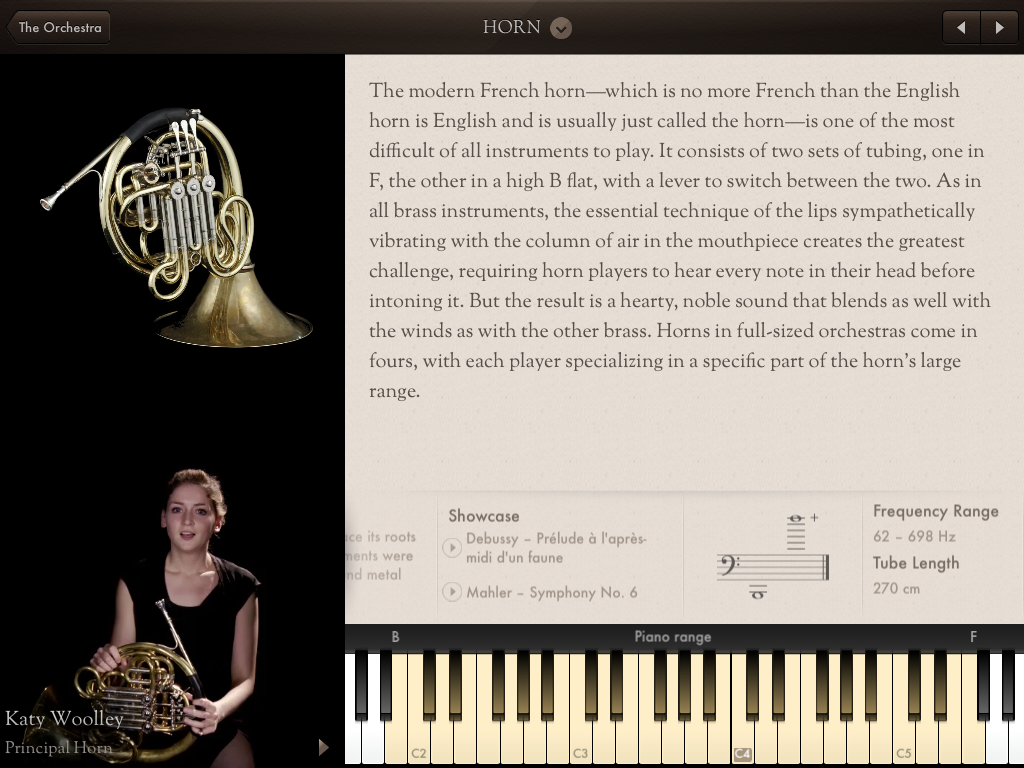 Music of the Spheres The Orchestra App on iPad