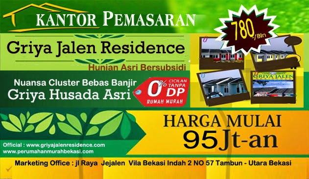 Design Banner Rumah Murah Bekasi 2014