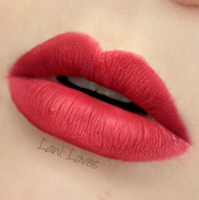 Darling Girl Pucker Paint Matte Lip Cream - Drop Dead Red lipstick swatches & review