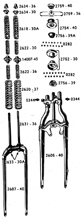 1941 Harley Davidson WL Restoration : Re-assembling the Front Fork