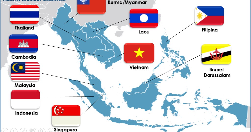 Gambar Peta Wilayah Asean sebutkan perbatasan NKRI dalam