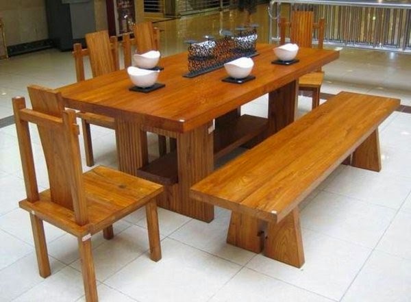 Interesting examples for modern solid wood table