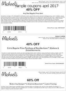 free Michaels coupons for april 2017