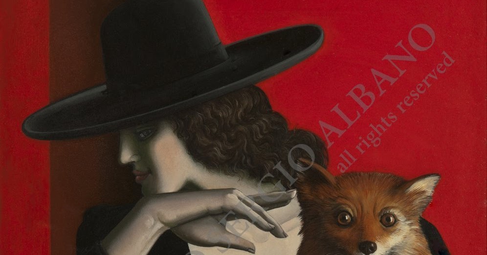 ARCHIVIO SERGIO ALBANO La dama con il cagnolino olio vs disegno ARCHIVIO SERGIO ALBANO La dama con il cagnolino olio vs disegno