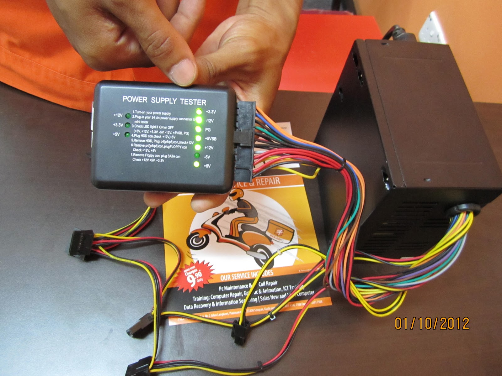 How To Test Power Supply With Power Supply Tester ~ PAKARPC 1800-88-7508