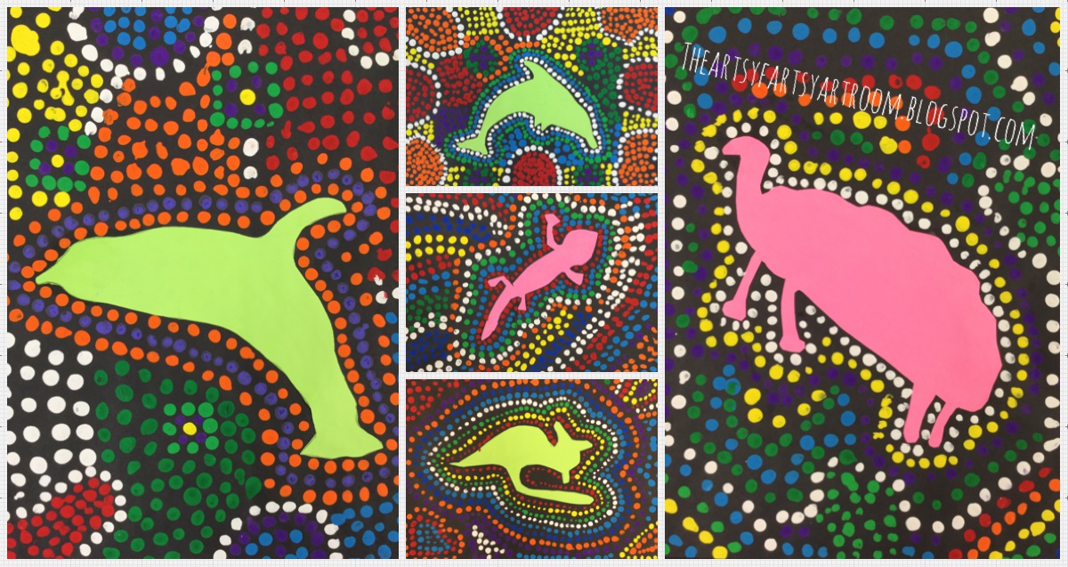 Kathy's Art Project Ideas: Aboriginal Dot Art Lesson
