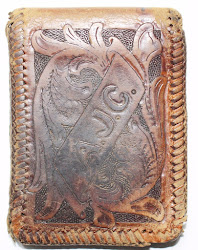 wallet marine usmc bill marines wwii fold era prominent initials ega specific personal awesome leather
