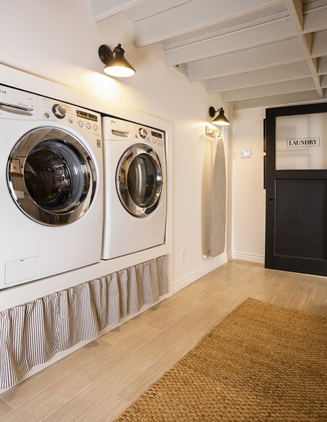 De sótano oscuro a lavandería con todos los detalles | Decoración