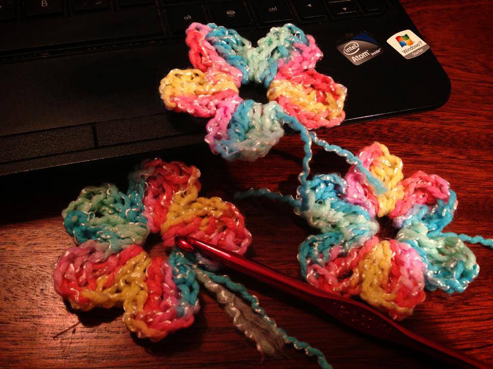 Living Well Shanti's art work journal Broomstick Lace Neck Tie Free