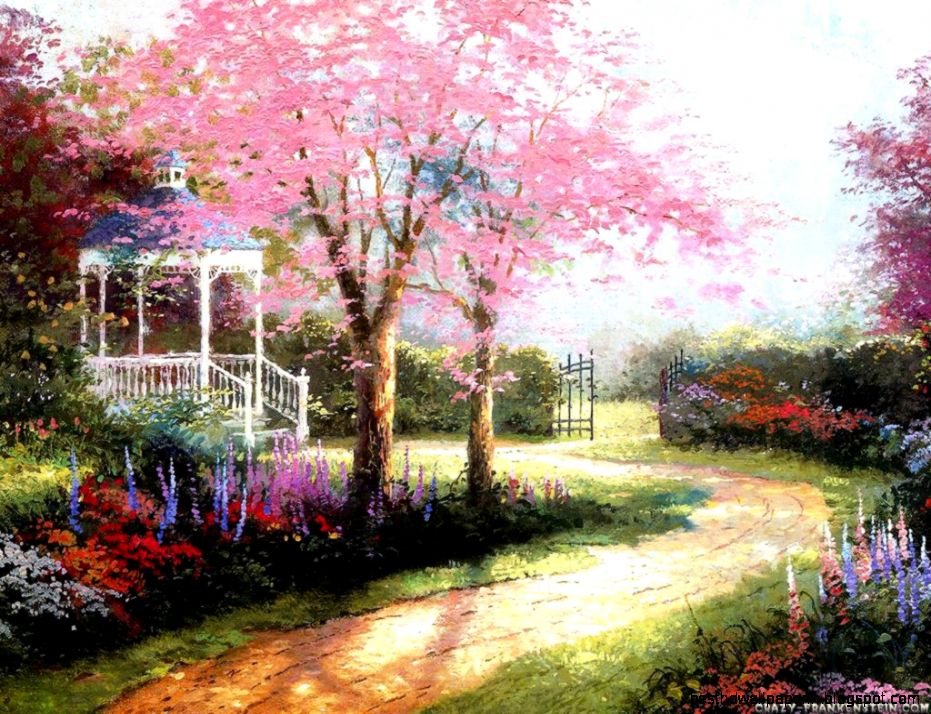 Painting Art Spring Wallpaper HD 3183 Wallpaper  Download HD