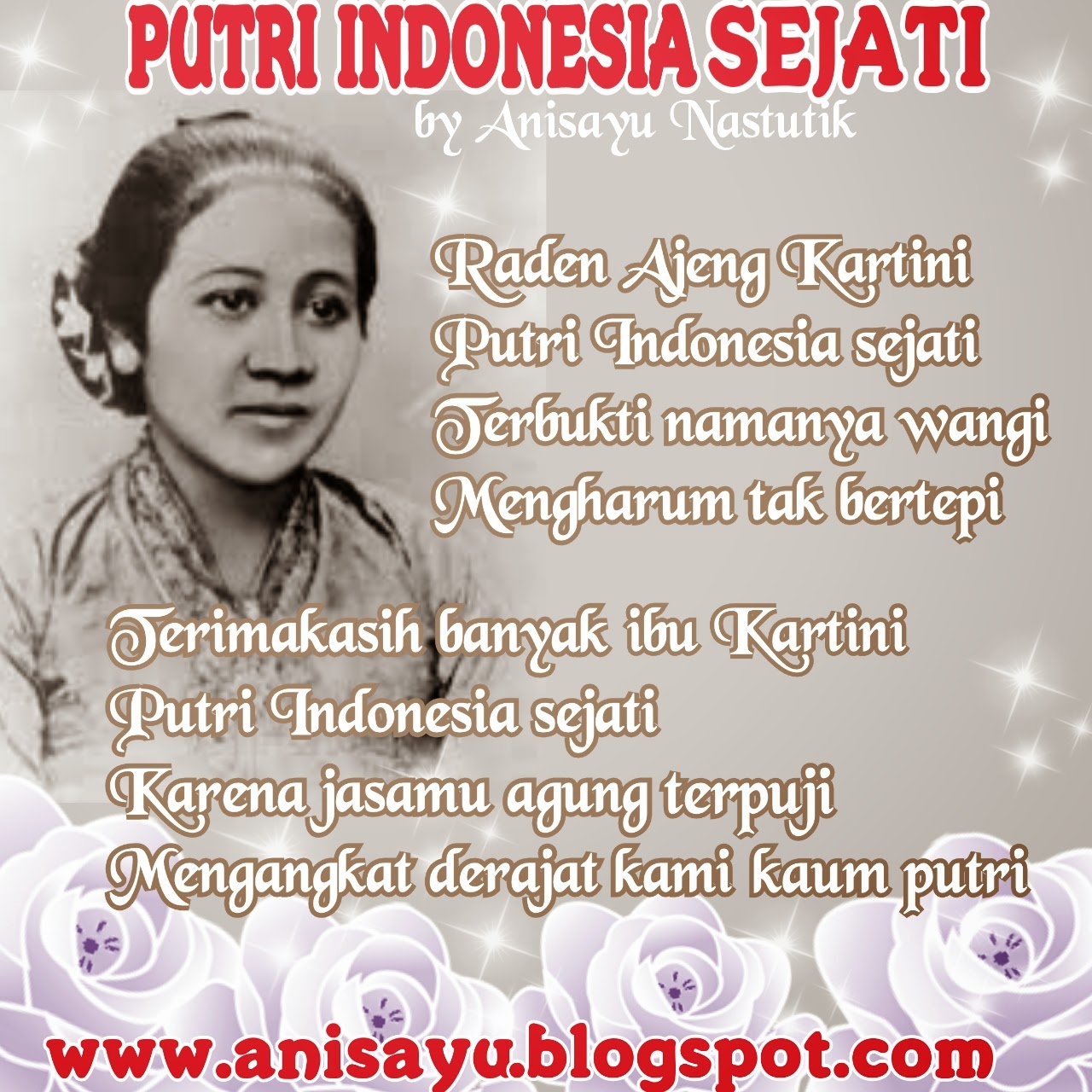 Puisi Ra Kartini Untuk Anak Sd Kt Puisi