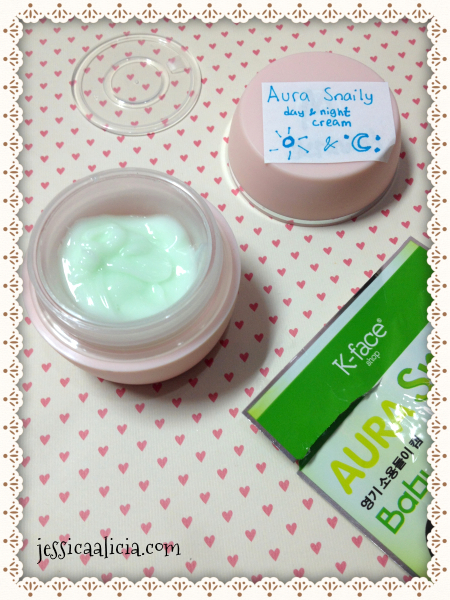 Review : K-face shop Aura Snaily & Aura Wink Cream by Jessica Alicia.