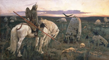 Vasnetsov 'Knight at a Crossroads' (1848)