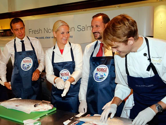 Prince Haakon and Princess Mette Marit met with Indonesian President Susilo Bambang Yudhoyono and his wife Ani