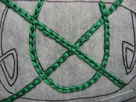 Detail of Celtic knot design