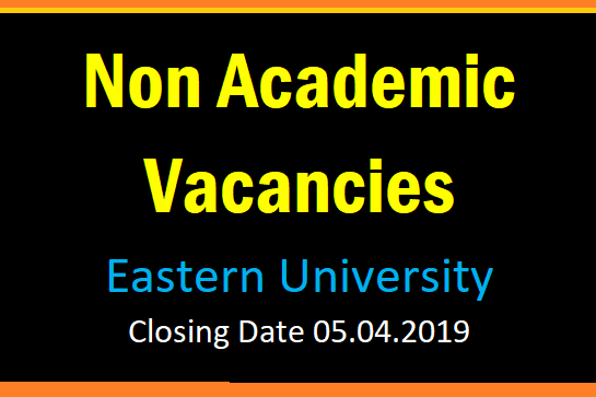 Non Academic Vacancies - Eastern University