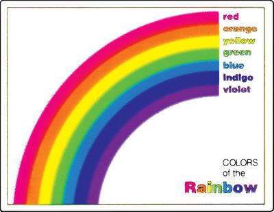 rainbow colors indigo