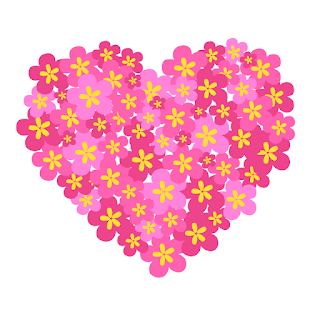 Valentine's Day Decor - flowery heart - free printable Valentine's Day Decor - flowery heart - free printable