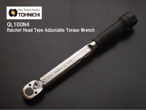 東日 QL100N4 ラチェット付プリセット形トルクレンチ TOHNICHI QL100N4 Ratchet Head Type Adjustable Torque Wrench