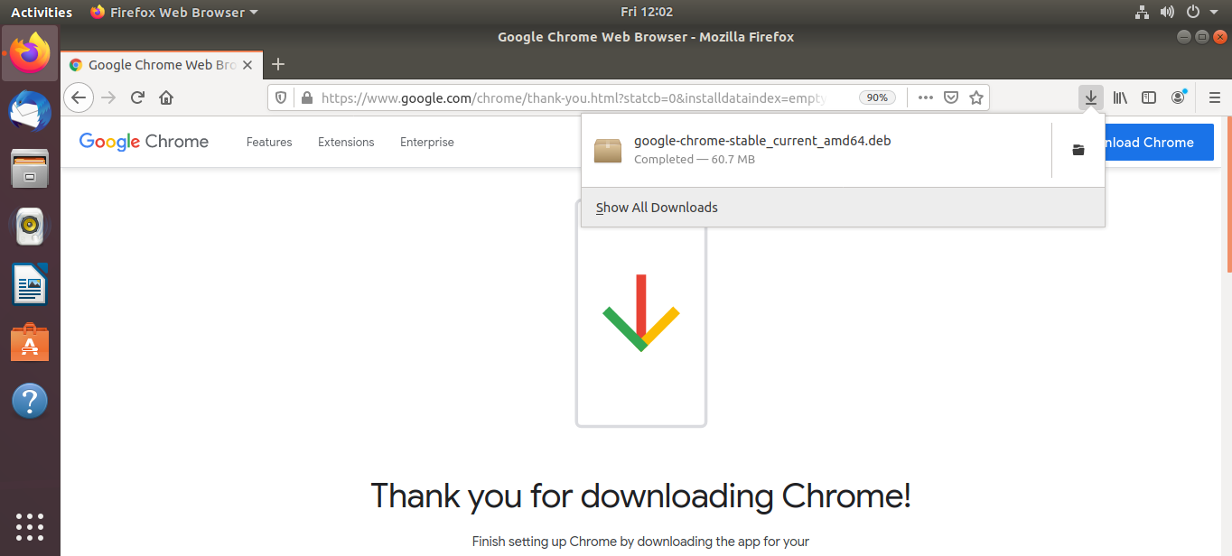chrome ubuntu download