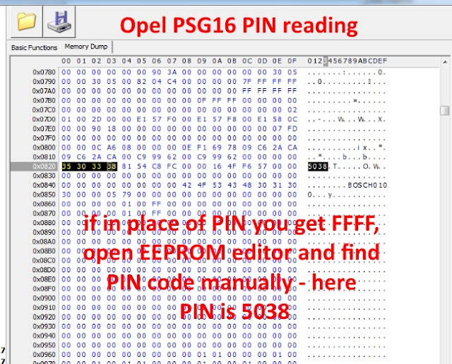 Electronica auto Cod PIN PSG16