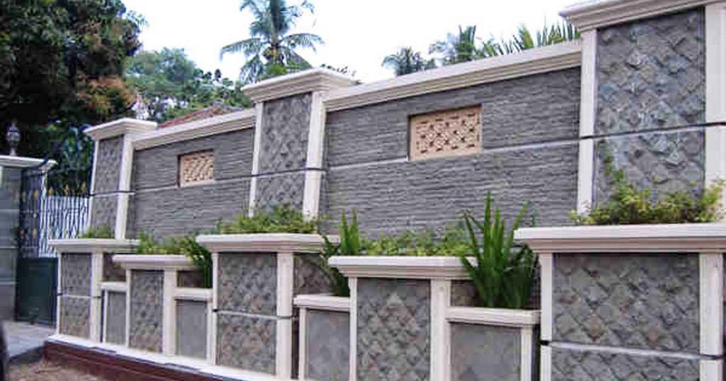 33 Trend Terbaru Keramik Tembok Pagar Minimalis