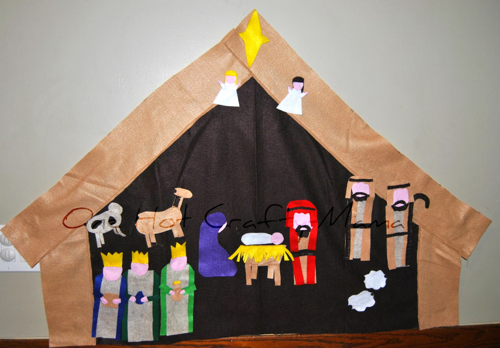 One Hot CraftyMomma Felt Nativity (can be no sewing)