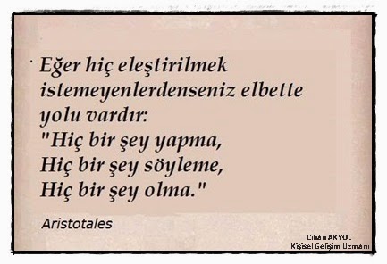Kişisel Gelişim Uzmanı Cihan Akyol : Eleştirilmek...