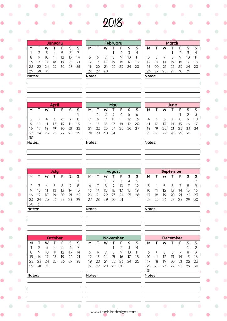at a glance calendar