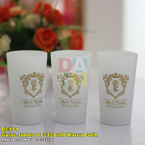 Gelas Jumbo UT212 Doff Warna Putih