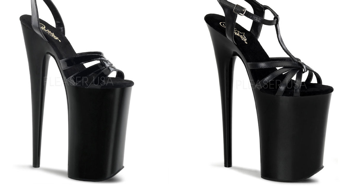 pleaser wedge heels