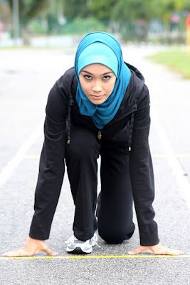 baju hijab untuk gym celana longgar