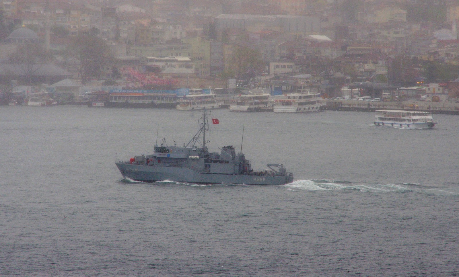 WARSHIPS ON THE BOSPHORUS: M-268 AKÇAKOCA, AYDIN CLASS ( MINE WARFARE SHIP)