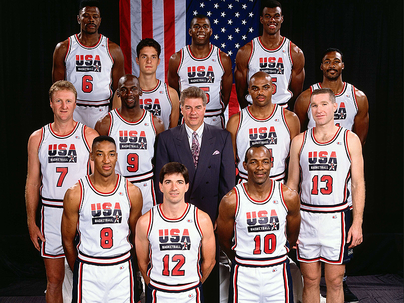 1992 Larry Bird Team USA Dream Team Pro Cut Authentic Champion