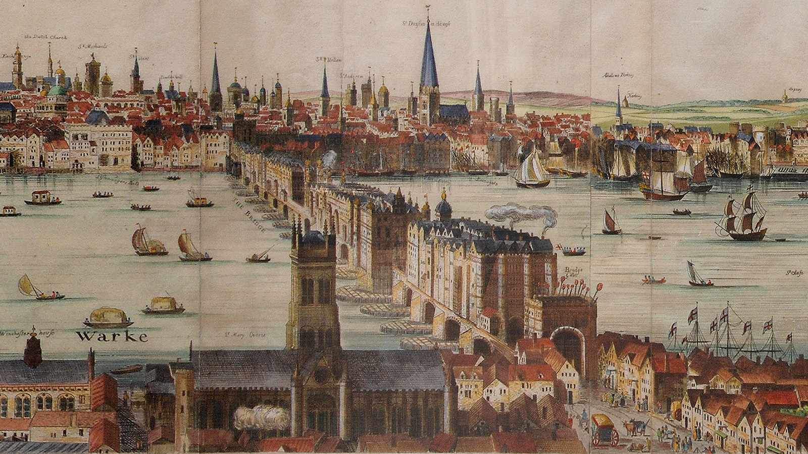История семнадцатого века. Лондон 17 века река Темза. Англия в 16 веке Лондон. Лондонский мост 16 век. Лондон 16-17 век.