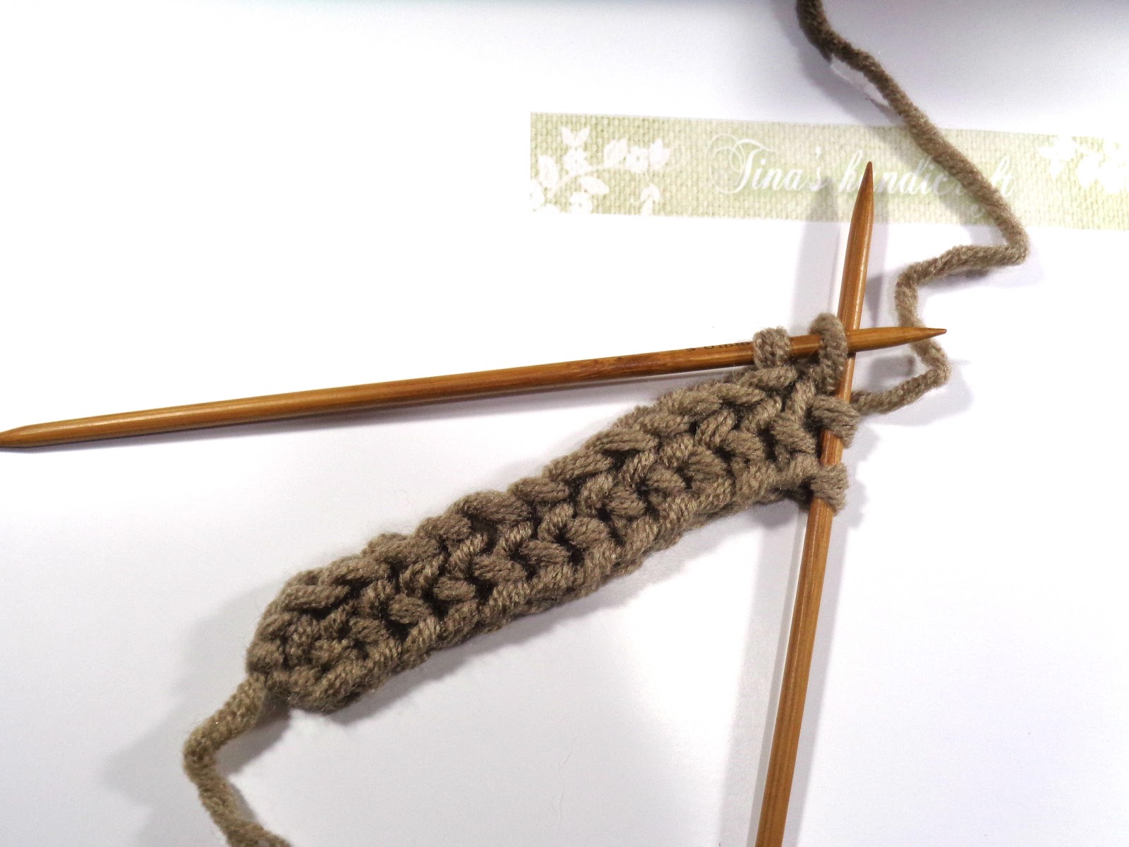 Tina's handicraft video tutorial knitting string& knitting tips